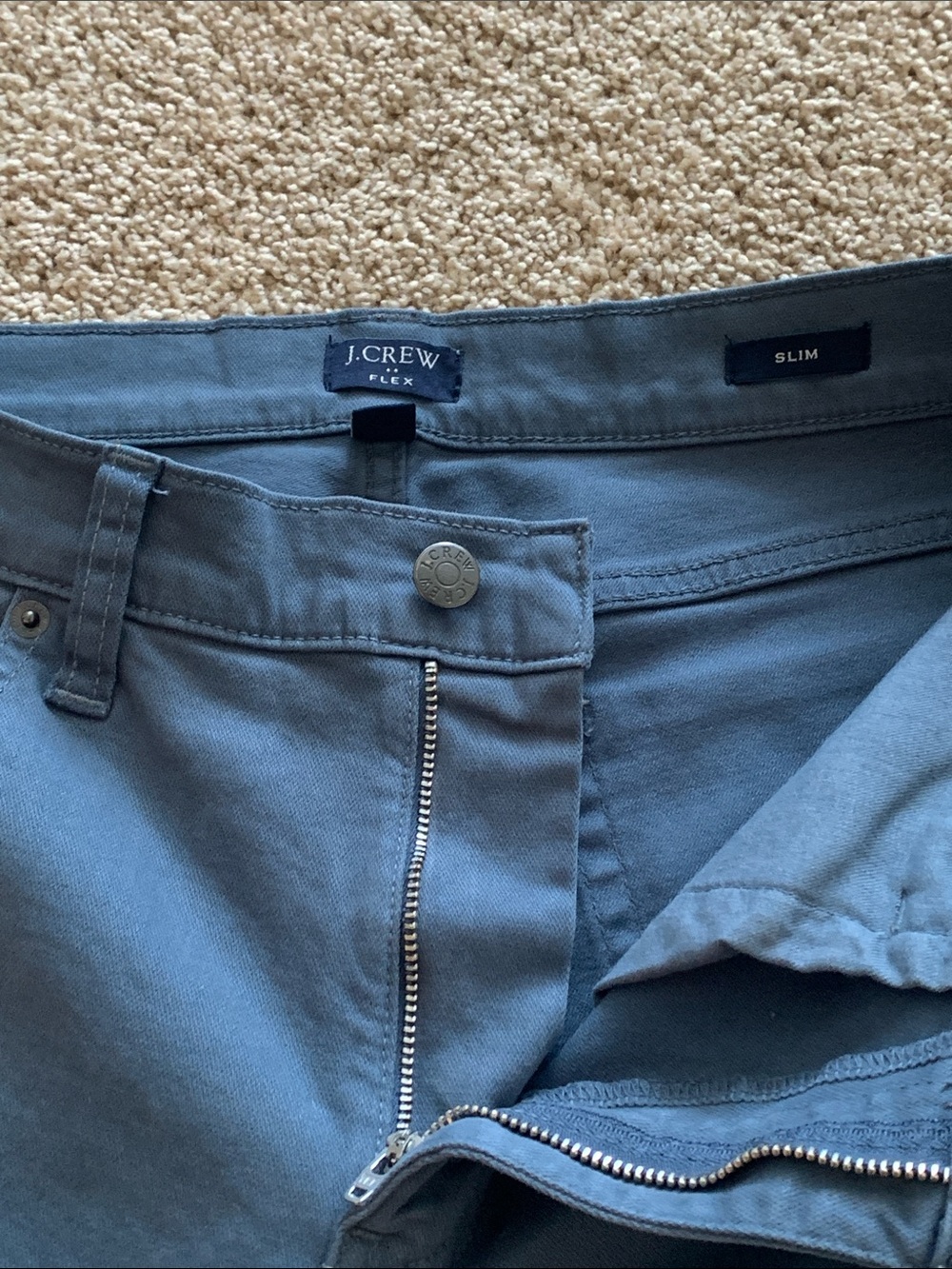 J. Crew Slate-Gray Slim Jeans 32x30